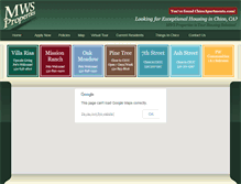 Tablet Screenshot of mwsproperties.com